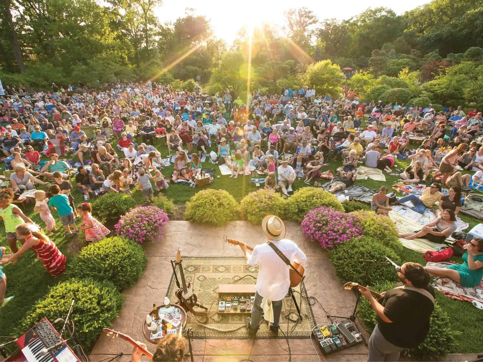 Rockford summer concert at Anderson Japanese Gardens